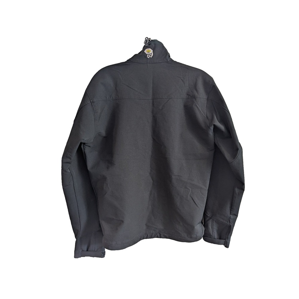 Mountain Hardwear Soft Shell Jacket Mens Small Black Full Zip Mock Neck Snow Ski - Picture 2 of 6